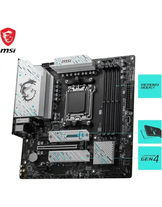 MSI B650M GAMİNG PLUS Wİ-Fİ AMD AM5 DDR5 MİCRO ATX ANAKART
