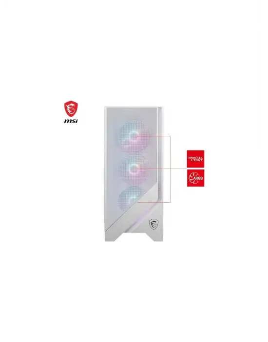 MSI MAG FORGE 320R AİRFLOW ARGB FANLI BEYAZ ATX OYUNCU KASASI