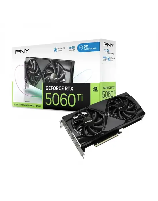 PNY RTX 5060 TI OC VCG5060T16DFXPB1-O 128 BİT GDDR7 16 GB EKRAN KARTI