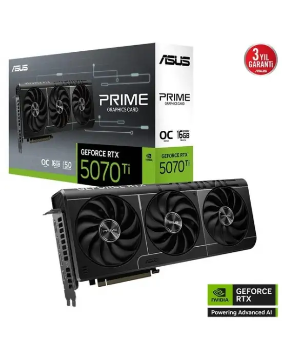 ASUS PRIME GEFORCE RTX™ 5070 Tİ 16GB GDDR7 OC EDİTİON EKRAN KARTI