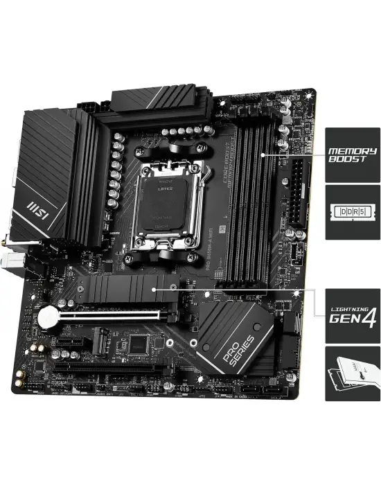 MSI PRO B650M-A Wİ-Fİ AMD AM5 DDR5 MİCRO ATX ANAKART