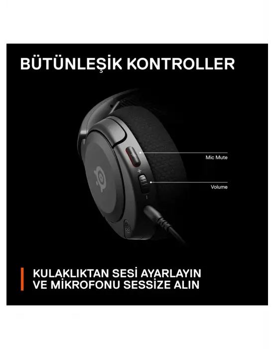 STEELSERİES ARCTİS NOVA 1 SİYAH KABLOLU KULAK ÜSTÜ OYUNCU KULAKLIĞI