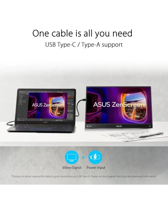 ASUS ZENSCREEN MB16ACV 15.6 5 MS FULL HD IPS 60 HZ TAŞINABİLİR MONİTÖR