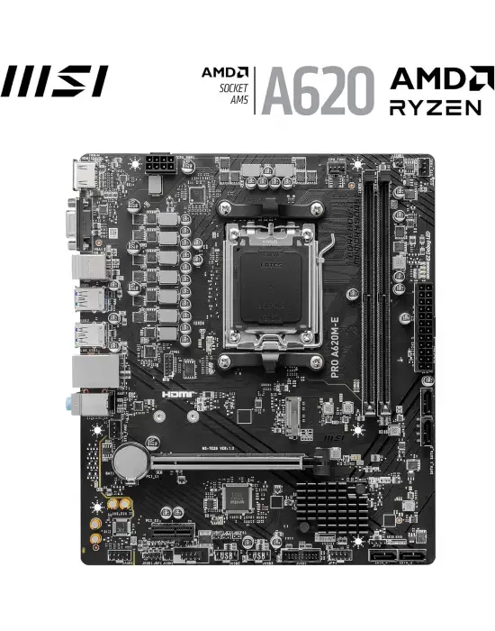 MSI PRO A620M-E AMD AM5 DDR5 MİCRO ATX ANAKART