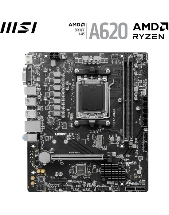 MSI PRO A620M-E AMD AM5 DDR5 MİCRO ATX ANAKART