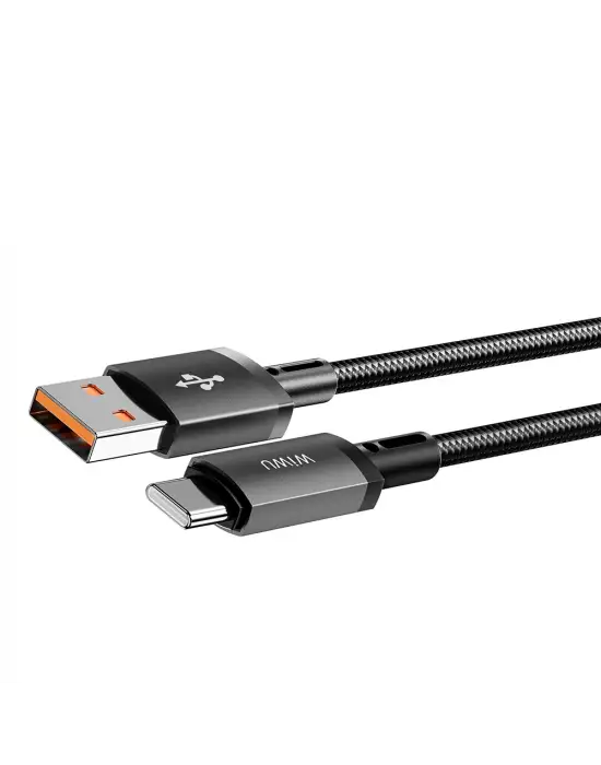 WİWU Wİ-C054 TİTANLİNK SERİSİ USB-A TO TYPE-C HIZLI ŞARJ ÖZELLİKLİ DATA VE ŞARJ KABLOSU 1M