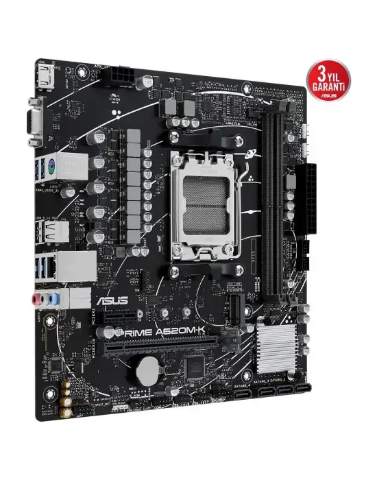 ASUS PRIME A620M-K DDR5 HDMI PCIE 16X V4.0 AM5 MATX ANAKART