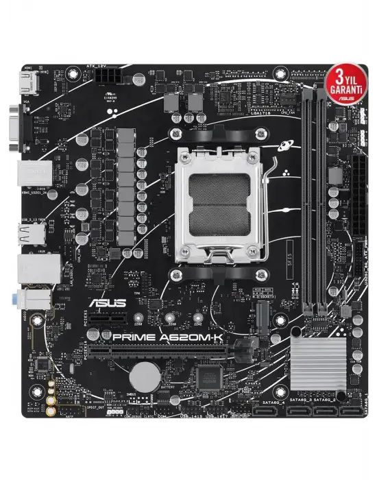 ASUS PRIME A620M-K DDR5 HDMI PCIE 16X V4.0 AM5 MATX ANAKART