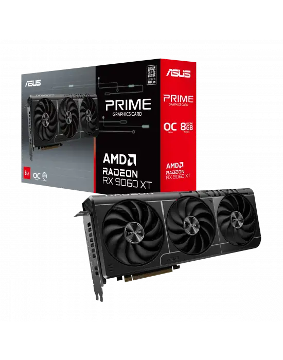 Asus RX 9060 XT Prime OC Edition PRIME-RX9060XT-O8G 128 Bit GDDR6 8 GB Ekran Kartı