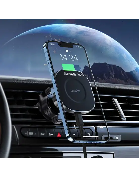 BENKS CZ02 PRO WİRELESS ŞARJLI ARAÇ TELEFON TUTUCU