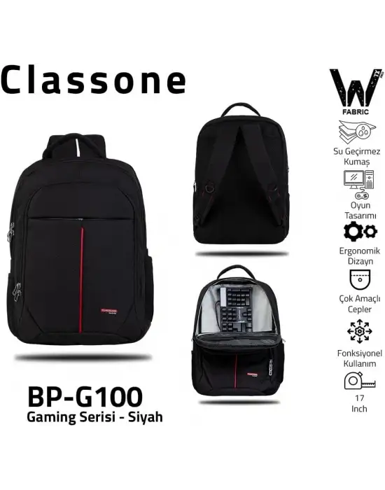 CLASSONE BP-G100 GAMİNG XL SERİSİ SIRT ÇANTASI