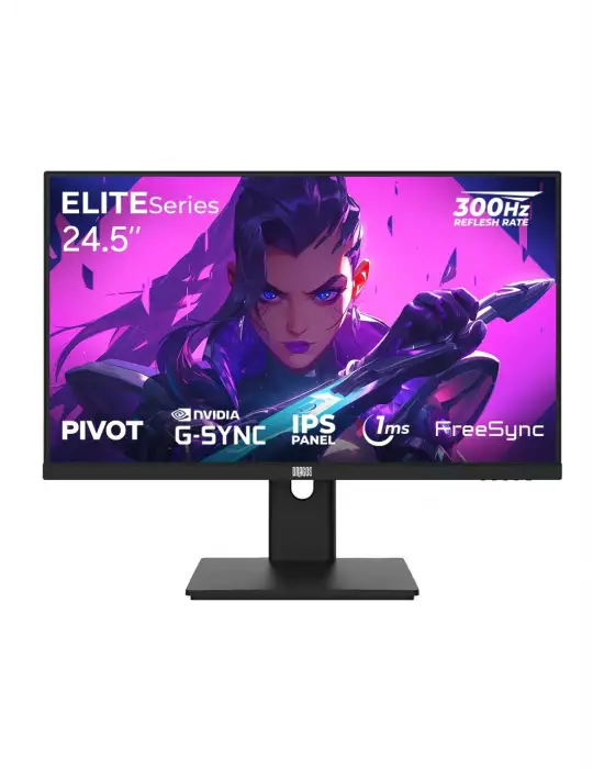 DRAGOS ELITESERİES E245FHD300 24.5 1 MS FULL HD PİVOT IPS 300 HZ OYUNCU MONİTÖRÜ