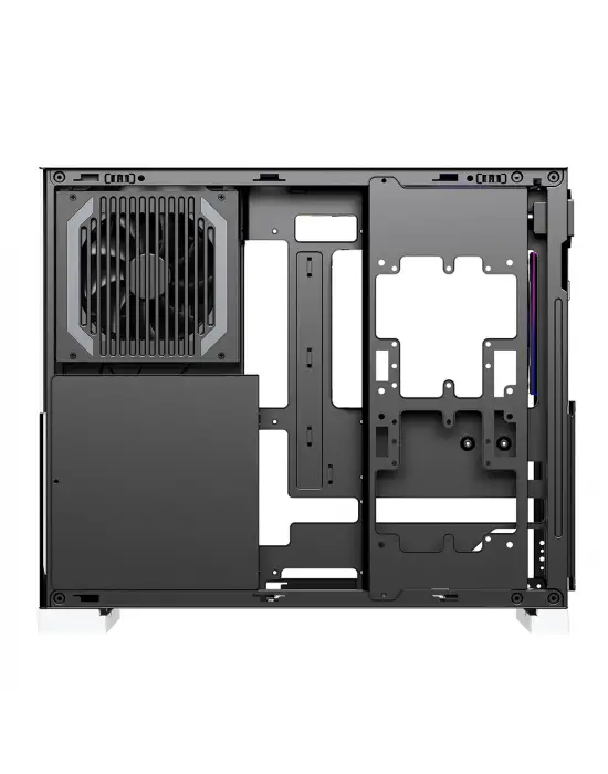 DRAGOS PRİZMA 5X ARGB FAN TYPE-C 1000W 80+ BRONZE PCIE 5.1 ATX 3.0 ATX MİD TOWER KASA BEYAZ