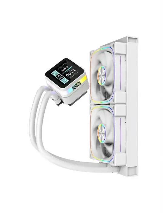 DRAGOS ROCK LCD ARGB BEYAZ 240 MM İŞLEMCİ SIVI SOĞUTUCU