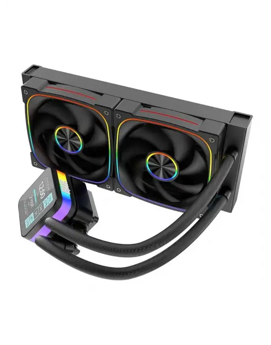 DRAGOS ROCK LCD ARGB SİYAH 240 MM İŞLEMCİ SIVI SOĞUTUCU