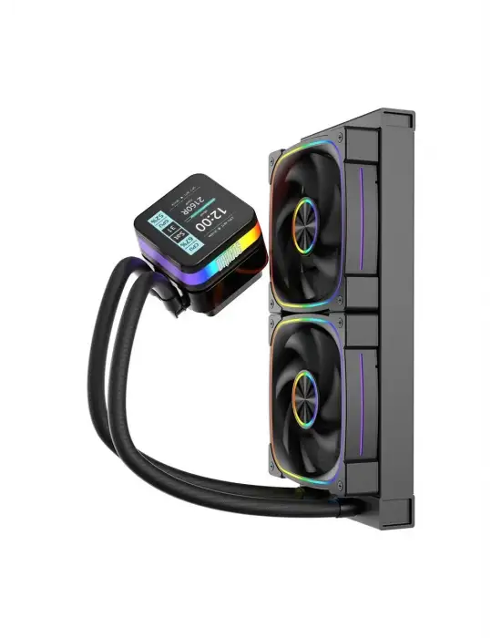 DRAGOS ROCK LCD ARGB SİYAH 240 MM İŞLEMCİ SIVI SOĞUTUCU