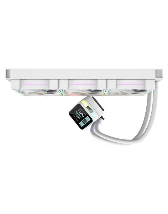 DRAGOS ROCK LCD EKRANLI 360MM ARGB BEYAZ İŞLEMCİ SIVI SOĞUTUCU