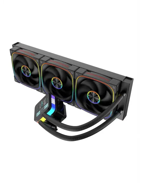 DRAGOS ROCK LCD EKRANLI 360MM ARGB SİYAH İŞLEMCİ SIVI SOĞUTUCU
