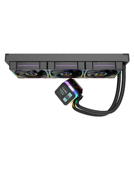 DRAGOS ROCK LCD EKRANLI 360MM ARGB SİYAH İŞLEMCİ SIVI SOĞUTUCU