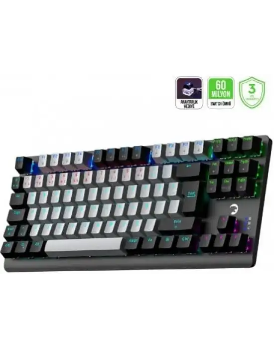 GAME POWER EVA 3 60M MEKANİK BLUE SWİTCH TÜRKÇE Q 88 TUŞ USB GAMİNG KLAVYE