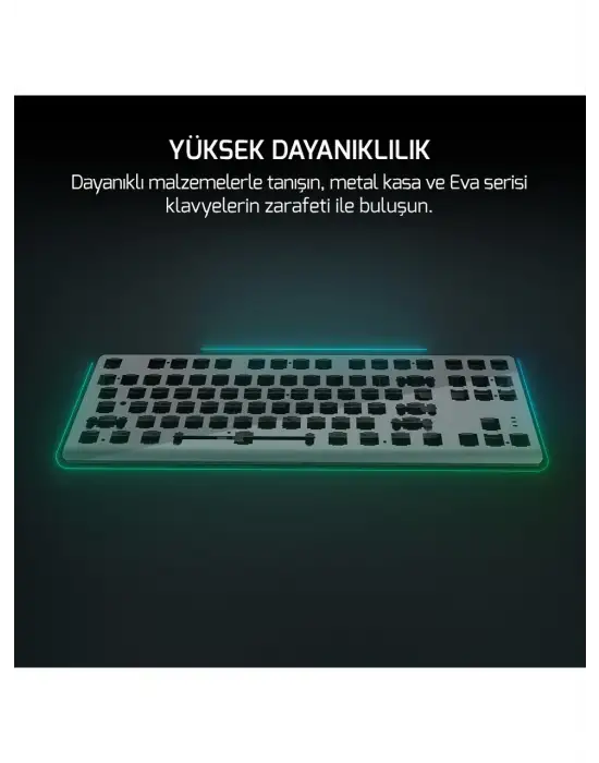 GAME POWER EVA 3 60M MEKANİK RED SWİTCH TÜRKÇE Q 88 TUŞ USB GAMİNG KLAVYE