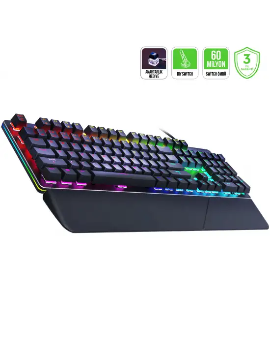 GamePower Calypso V2 RGB Blue Switch Kablolu Mekanik Gaming Klavye