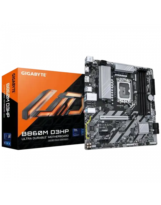 Gigabyte B860M D3HP DDR5 9066 MHz(OC) 2xM.2 mATX intel LGA 1851 Anakart