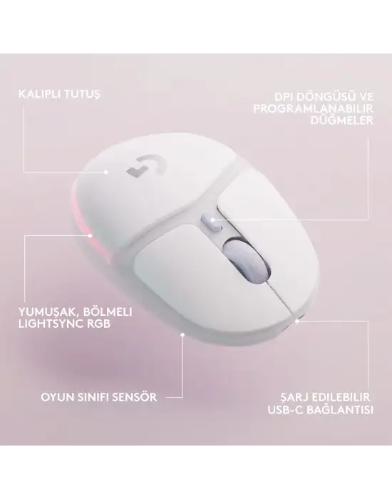 LOGİTECH G AURORA G705 LİGHTSPEED KABLOSUZ GAMİNG MOUSE