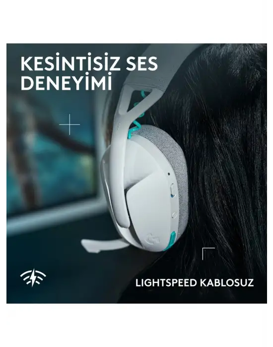 LOGİTECH G321 LİGHTSPEED BEYAZ KABLOSUZ KULAK ÜSTÜ OYUNCU KULAKLIĞI