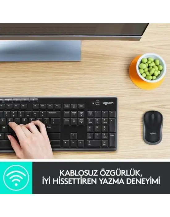 Logitech MK270 920-004525 Kablosuz Klavye Mouse Seti