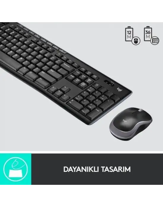 Logitech MK270 920-004525 Kablosuz Klavye Mouse Seti