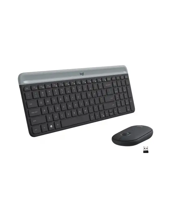 Logitech MK470 920-009435 ince Kablosuz Klavye Mouse Set Siyah