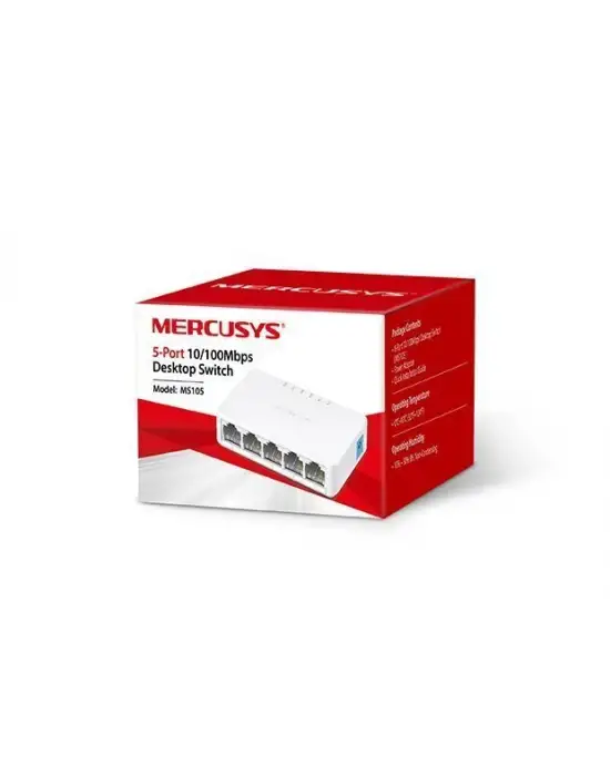 Mercusys MS105 5-Port 10/100Mbps Tak Ve Kullan Switch