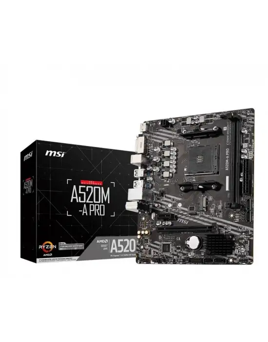 MSI A520M-A Pro 4600 MHz AMD Soket AM4 mATX Anakart