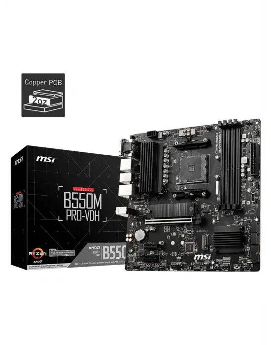 MSI B550M PRO-VDH AMD AM4 DDR4 MİCRO ATX ANAKART