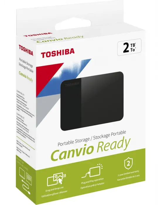 TOSHİBA CANVİO READY HDTP320EK3AA USB 3.2 2.5 2 TB HARİCİ HARDDİSK