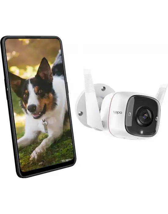 TP-LİNK TAPO TC65 2K GECE GÖRÜŞLÜ 128GB MİCRO SD KAMERA