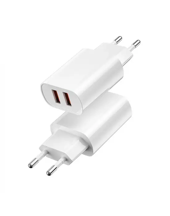 WİWU Wİ-U003 QUİCK 2.1A ÇİFT USB ÇIKIŞLI HIZLI ŞARJ BAŞLIĞI ADAPTÖRÜ