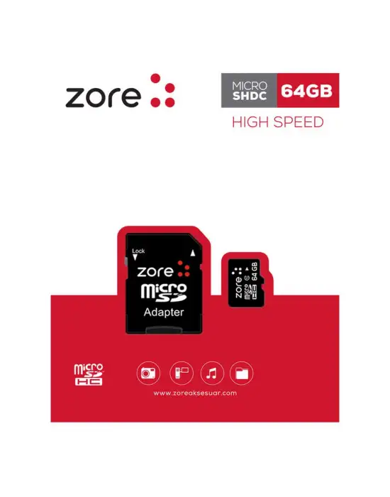 ZORE MİCRO SD HAFIZA KARTI 64GB