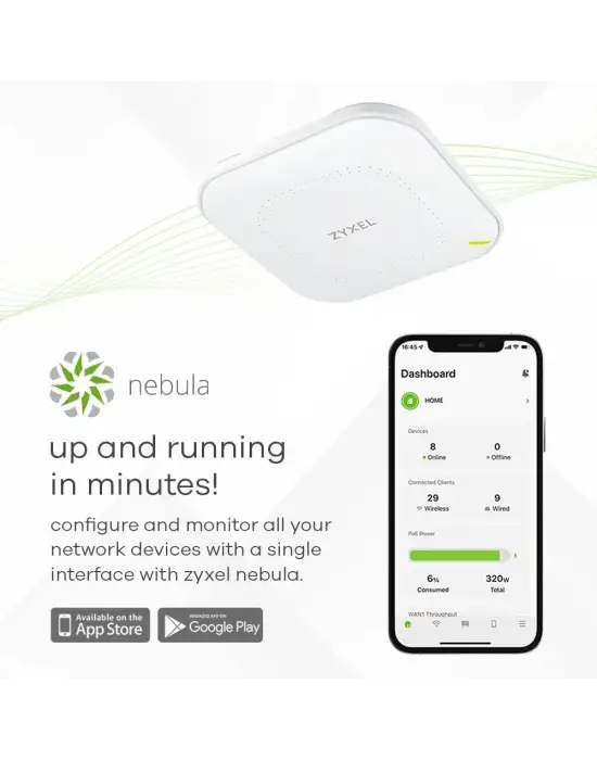 ZYXEL NWA50AX DUALRADIO POE ACCESS POINT