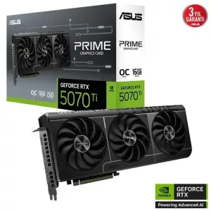 ASUS PRIME GEFORCE RTX™ 5070 Tİ 16GB GDDR7 OC EDİTİON EKRAN KARTI