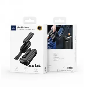 WİWU Wİ-Aİ002 5İN1 OTO ARAÇ LASTİK ŞİŞİRME POMPASI - OTO ARAÇ SÜPÜRGESİ - VAKUM MAKİNESİ - FENER DİJİTAL EKRANLI ARAÇ HAVA KOMPRESÖRÜ