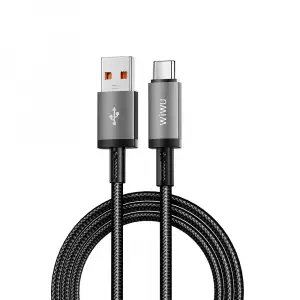 WİWU Wİ-C054 TİTANLİNK SERİSİ USB-A TO TYPE-C HIZLI ŞARJ ÖZELLİKLİ DATA VE ŞARJ KABLOSU 1M