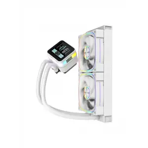 DRAGOS ROCK LCD ARGB BEYAZ 240 MM İŞLEMCİ SIVI SOĞUTUCU
