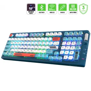 GamePower Sense RGB Red Switch Kablolu/Kablosuz Mekanik Gaming Klavye