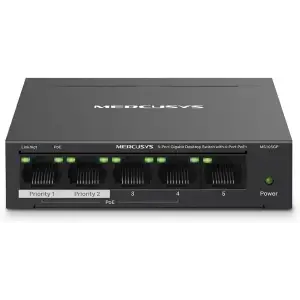 MERCUSYS MS105GP 5 PORT 10/100/1000 POE SWITCH