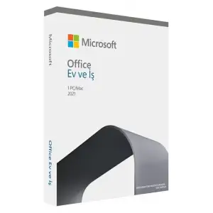 Microsoft Office 2021 Ev ve İş Türkçe Kutu Ömür Boyu Lisans PC/MAC