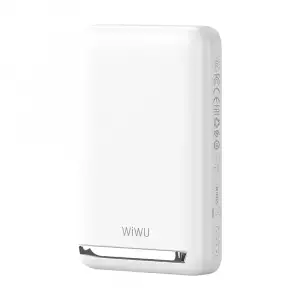 WİWU Wİ-P043 LED IŞIK GÖSTERGELİ STANDLI TAŞINABİLİR M-SAFE WİRELESS POWERBANK 10.000MAH 15W