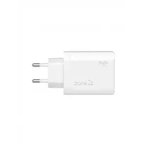 ZORE ALWAYS-02 GAN TECH TYPE-C PD4.0 USB-A QC3.0 HIZLI ŞARJ ÖZELLİKLİ SEYAHAT ŞARJ BAŞLIĞI 45W