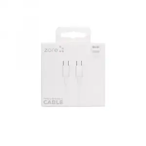 ZORE ZR-41 TYPE-C TO TYPE-C PD HIZLI ŞARJ ÖZELLİKLİ DATA VE ŞARJ KABLOSU 1M